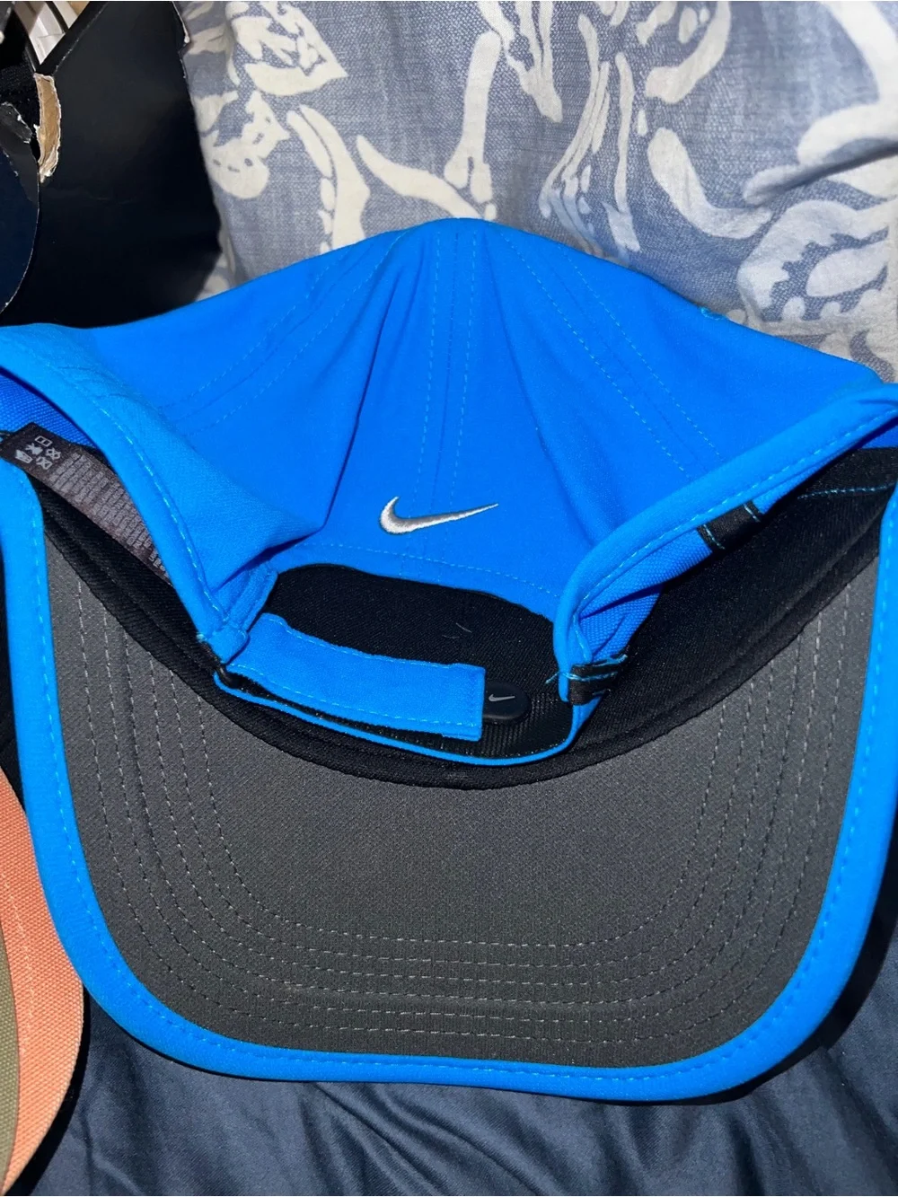 Nike Men's Bright Blue Cap with Black Swoosh